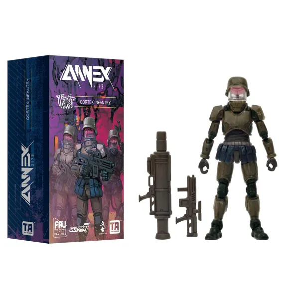 Super7 Acid Rain Reaction Figures W1 - Cortex Commander Infantry Marine| The Worst