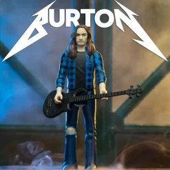 Super7 Cliff Burton Reaction Figures - Cliff Burton (Flannel Shirt)| Cliff Burton