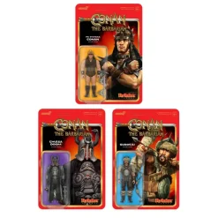 Super7 Conan The Barbarian Reaction Figures Wave 01 - Thulsa Doom, Pit Fighter Conan, Subotai| Conan The Barbarian