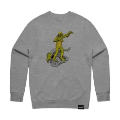 Super7 Creature Model Kit Crewneck Heather Gray Fleece| Universal Monsters