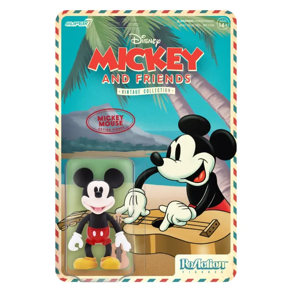 Super7 Disney Reaction Figures - Vintage Collection Wave 2 - Mickey Mouse (Hawaiian Holiday)| Disney