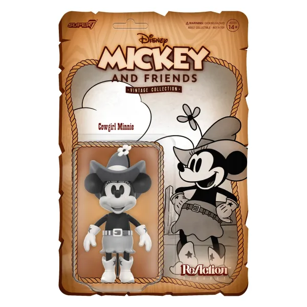 Super7 Disney Reaction Figures Wave 3 - Vintage Collection - Cowgirl Minnie| Disney