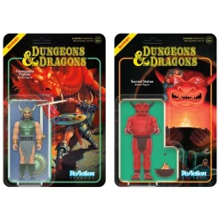 Super7 Dungeons And Dragons Reaction Figures Wave 03 - Formidable Fighter & Sacred Statue (Player'S Handbook)| Dungeons & Dragons