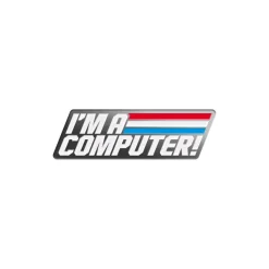Super7 G.I. Joe Enamel Pin - I'M A Computer Psa| G.I. Joe