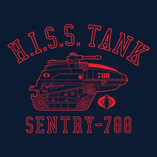 Super7 G.I. Joe Hiss Tank T-Shirt - Navy| G.I. Joe