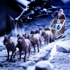 Super7 G.I. Joe Reaction Figures - Arctic Rescue Vehicle (Snake Eyes & Blind Woodsman)| G.I. Joe