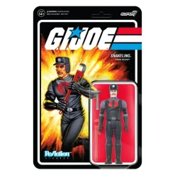 Super7 G.I. Joe Reaction Figures Wave 3 - Cobra Snakeling Factory Worker Mustache (Pink)| G.I. Joe
