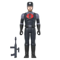 Super7 G.I. Joe Reaction Figures Wave 3 - Cobra Snakeling Factory Worker Beard (Pink)| G.I. Joe