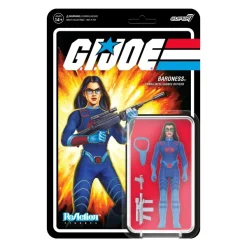 Super7 G.I. Joe Reaction Figures Wave 7 - Baroness (Cartoon Dark Blue) [Exclusive]| G.I. Joe