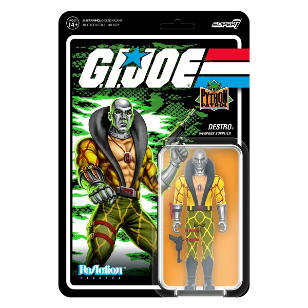 Super7 G.I. Joe Reaction Figures Wave 6 - Python Patrol Destro| G.I. Joe