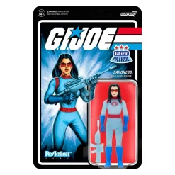 Super7 G.I. Joe Reaction Figures Wave 1B - Baroness (Glow Patrol)| G.I. Joe