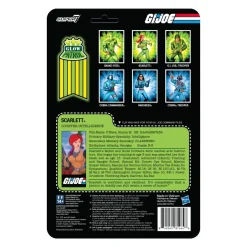 Super7 G.I. Joe Reaction Figures Wave 1B - Scarlett (Glow Patrol)| G.I. Joe