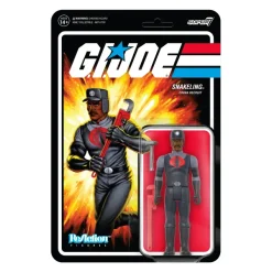 Super7 G.I. Joe Reaction Figures Wave 3 - Cobra Snakeling Factory Worker Mustache (Brown)| G.I. Joe