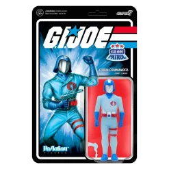 Super7 G.I. Joe Reaction Figures Wave 1B - Cobra Commander (Glow Patrol)| G.I. Joe