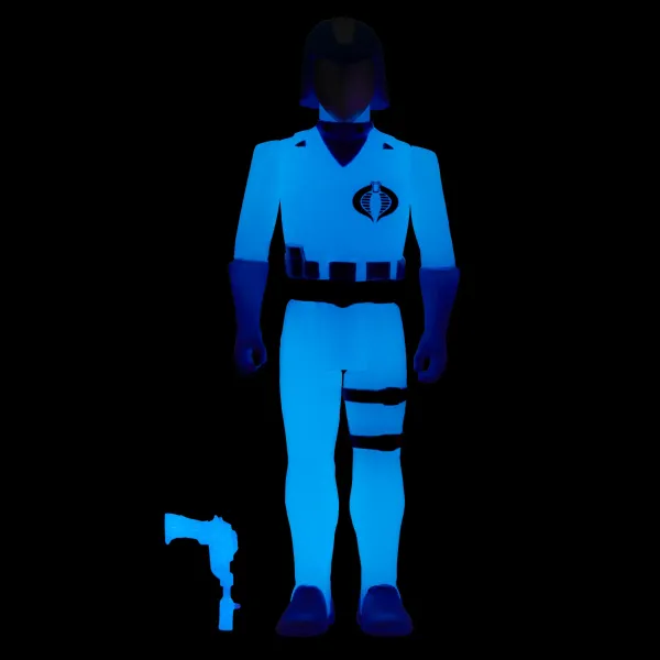 Super7 G.I. Joe Reaction Figures Wave 1B - Cobra Commander (Glow Patrol)| G.I. Joe