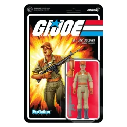 Super7 G.I. Joe Reaction Figures Wave 3 - Female Combat Engineer Bun Hair (Tan)| G.I. Joe