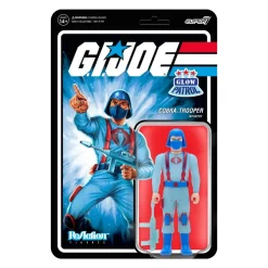 Super7 G.I. Joe Reaction Figures Wave 1B - Cobra Trooper Y-Back (Glow Patrol)| G.I. Joe