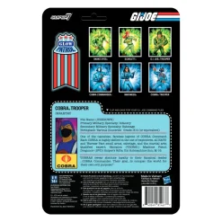 Super7 G.I. Joe Reaction Figures Wave 1B - Cobra Trooper Y-Back (Glow Patrol)| G.I. Joe