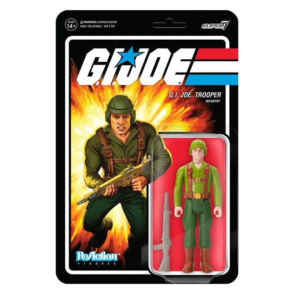 Super7 G.I. Joe Reaction Figures Wave 1 - Greenshirt (Pink)| G.I. Joe