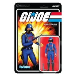 Super7 G.I. Joe Reaction Wave 4 - Cobra Female Trooper Short Black Hair (Pink)| G.I. Joe