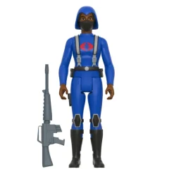 Super7 G.I. Joe Reaction Wave 4 - Cobra Female Trooper Short Black Hair (Dk Brown)| G.I. Joe