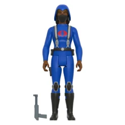 Super7 G.I. Joe Reaction Wave 4 - Cobra Female Trooper Medium Black Hair (Dk Brown)| G.I. Joe