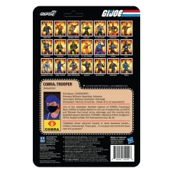 Super7 G.I. Joe Reaction Wave 4 - Cobra Female Trooper Long Black Hair (Dk Brown)| G.I. Joe