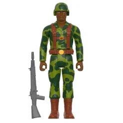 Super7 G.I. Joe Reaction Wave 4 - Trooper Clean Shaven (Brown)| G.I. Joe