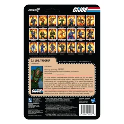 Super7 G.I. Joe Reaction Wave 4 - Trooper Clean Shaven (Brown)| G.I. Joe