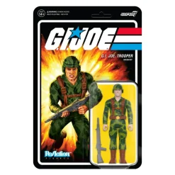 Super7 G.I. Joe Reaction Wave 4 - Trooper Clean Shaven (Pink)| G.I. Joe