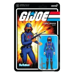 Super7 G.I. Joe Reaction Wave 4 -Cobra Female Trooper Medium Red Hair (Pink)| G.I. Joe