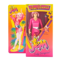 Super7 Jem And The Holograms Reaction W2 - Jem (Neon) [Retro Box]| Jem And The Holograms
