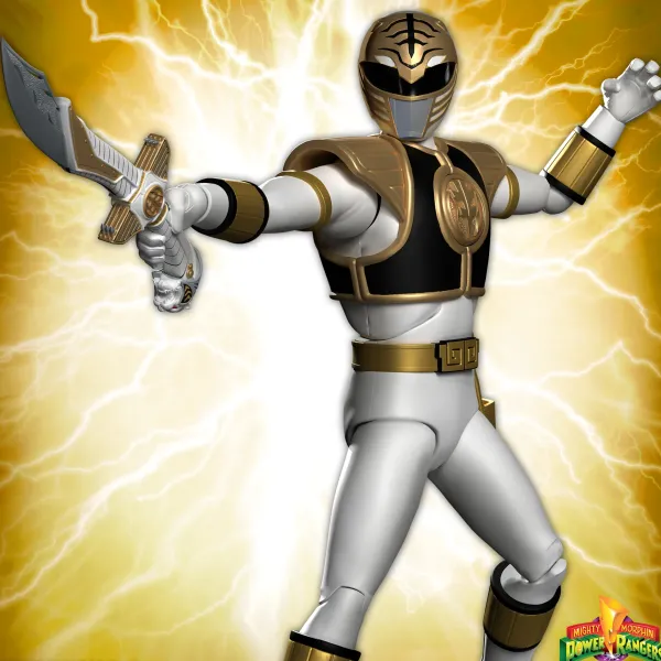 Super7 Mighty Morphin Power Rangers Ultimates! Wave 04 - White Ranger| Mighty Morphin Power Rangers