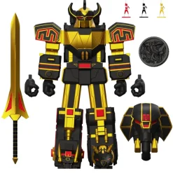 Super7 Mighty Morphin Power Rangers Ultimates! Wave 05 - Megazord (Black/Gold)| Mighty Morphin Power Rangers