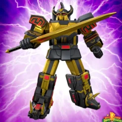 Super7 Mighty Morphin Power Rangers Ultimates! Wave 05 - Megazord (Black/Gold)| Mighty Morphin Power Rangers