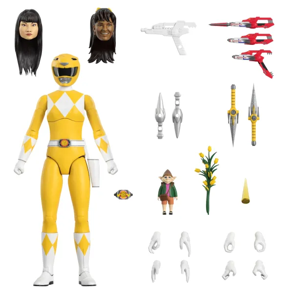 Super7 Mighty Morphin Power Rangers Ultimates! Wave 1 - Yellow Ranger| Mighty Morphin Power Rangers