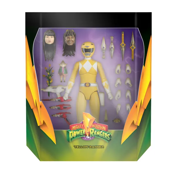 Super7 Mighty Morphin Power Rangers Ultimates! Wave 1 - Yellow Ranger| Mighty Morphin Power Rangers