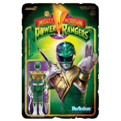 Super7 Mighty Morphin' Power Rangers Reaction Figure - Green Ranger (Battle Damaged)| Mighty Morphin Power Rangers