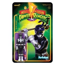 Super7 Mighty Morphin Power Rangers Reaction Figure Wave 2 - Black Ranger| Mighty Morphin Power Rangers