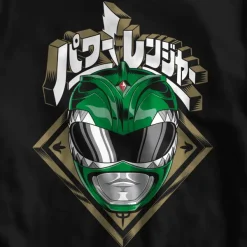 Super7 Mighty Morphin Power Rangers Green Ranger Helmet T-Shirt| Mighty Morphin Power Rangers