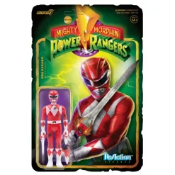 Super7 Mighty Morphin' Power Rangers Reaction Figure - Red Ranger (Battle Damaged)| Mighty Morphin Power Rangers