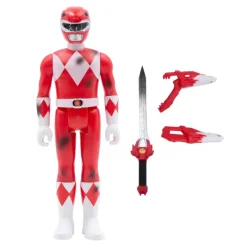 Super7 Mighty Morphin' Power Rangers Reaction Figure - Red Ranger (Battle Damaged)| Mighty Morphin Power Rangers