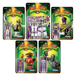 Super7 Mighty Morphin Power Rangers Reaction Figures Wave 4 - Set Of 5| Mighty Morphin Power Rangers