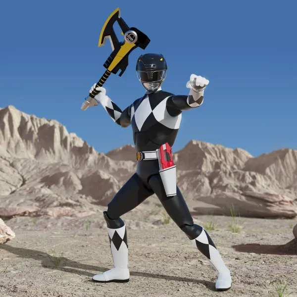 Super7 Mighty Morphin Power Rangers Ultimates! Wave 3- Black Ranger| Mighty Morphin Power Rangers