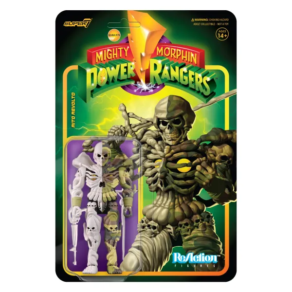 Super7 Mighty Morphin Power Rangers Reaction Figure Wave 3 - Rito Revolto| Mighty Morphin Power Rangers
