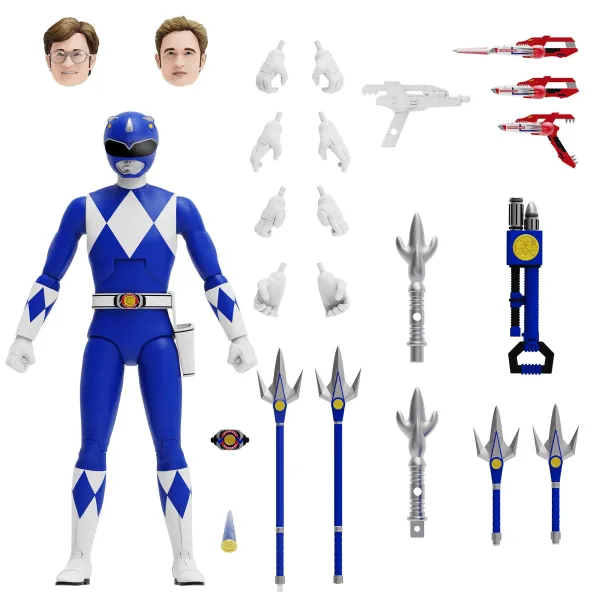 Super7 Mighty Morphin Power Rangers Ultimates! Wave 3 - Blue Ranger| Mighty Morphin Power Rangers