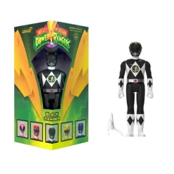 Super7 Mighty Morphin Power Rangers Reaction Sdcc 2023 - Black Ranger [Triangle Box] [Sdcc 2023]| Mighty Morphin Power Rangers