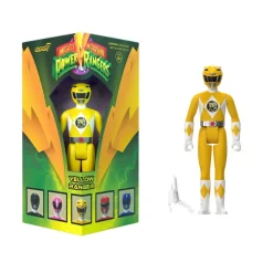 Super7 Mighty Morphin Power Rangers Reaction Sdcc 2023 - Yellow Ranger [Triangle Box] [Sdcc 2023]| Mighty Morphin Power Rangers