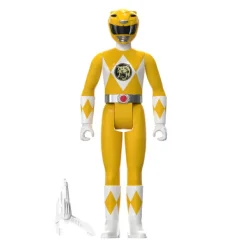 Super7 Mighty Morphin Power Rangers Reaction Sdcc 2023 - Yellow Ranger [Triangle Box] [Sdcc 2023]| Mighty Morphin Power Rangers