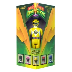 Super7 Mighty Morphin Power Rangers Reaction Sdcc 2023 - Yellow Ranger [Triangle Box] [Sdcc 2023]| Mighty Morphin Power Rangers